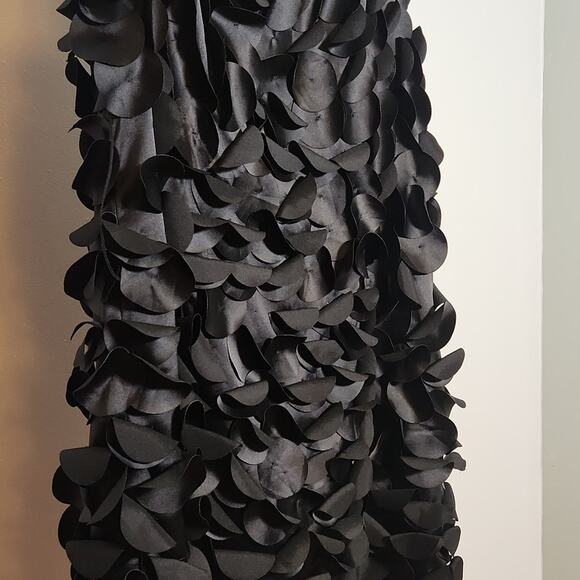 FUMBLIN FOE Black 3D Mini Dress with Belt, Size Small - Picture 4 of 12